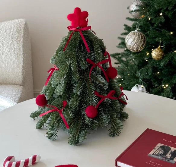 Christmas Atmosphere Decoration Desktop Small Fake Tree Cute Shape Ornaments