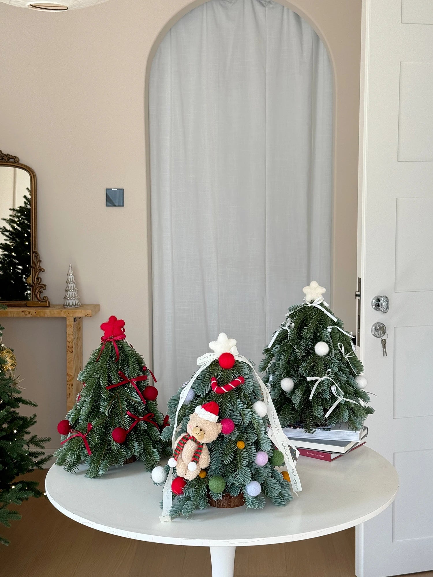 Christmas Atmosphere Decoration Desktop Small Fake Tree Cute Shape Ornaments