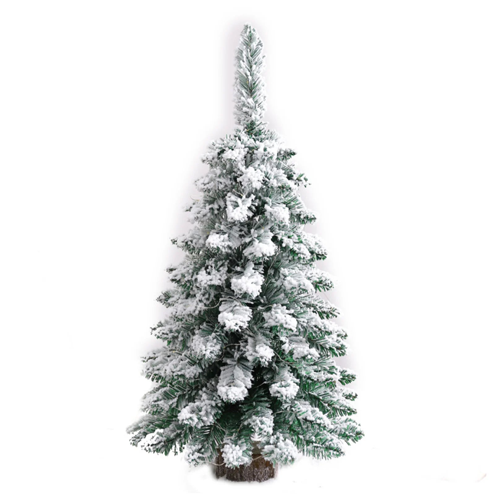 Desktop Christmas Tree Artificial Snow Frost Pine Tree Christmas Ornaments Tree Xmas Flocking Tree Xmas Holiday Festival Decor