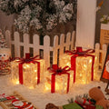 Three Sets Of Christmas Luminous And Exquisite Decorative Lights, Detachable Gift Box And Lighting Fixture,Christmas Decorations